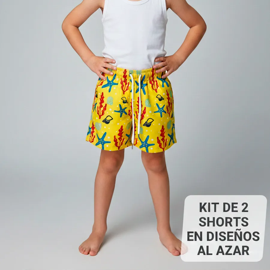 BSH102A KIT DE 2 SHORTS DE NIÑO 8653